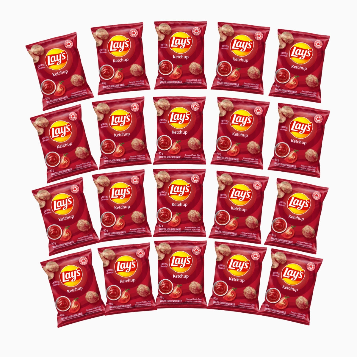 Lays Ketchup Potato Chips Minis 40g x 20ct