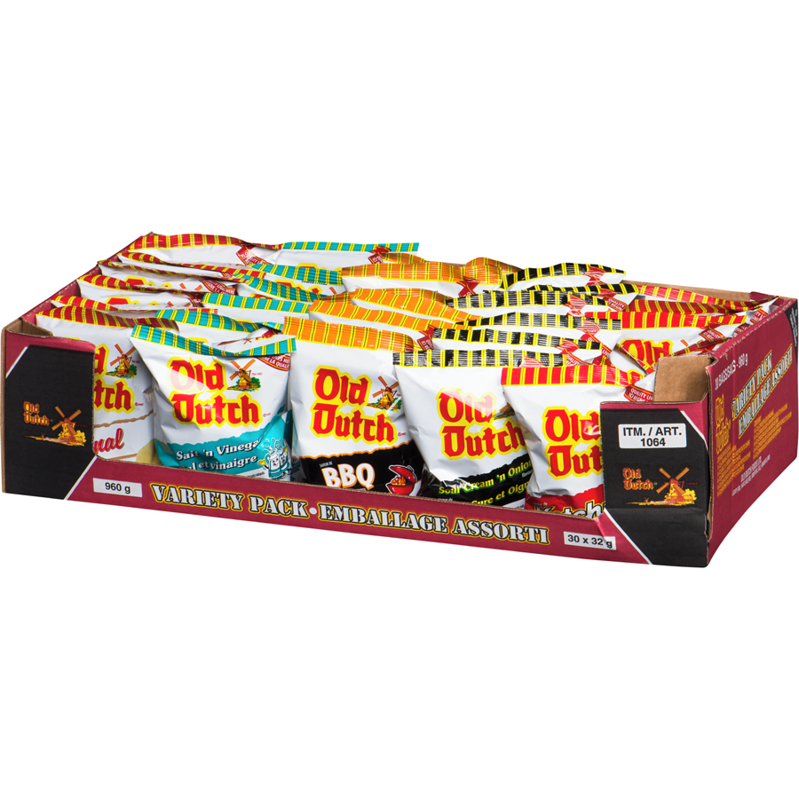 Old Dutch Chips Variety Packs 32g x 30ct