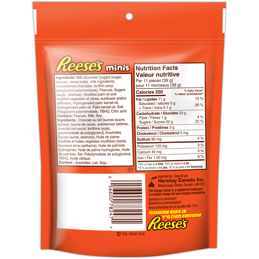 Reese's Chocolate Minis 210g/7.4oz Pouch
