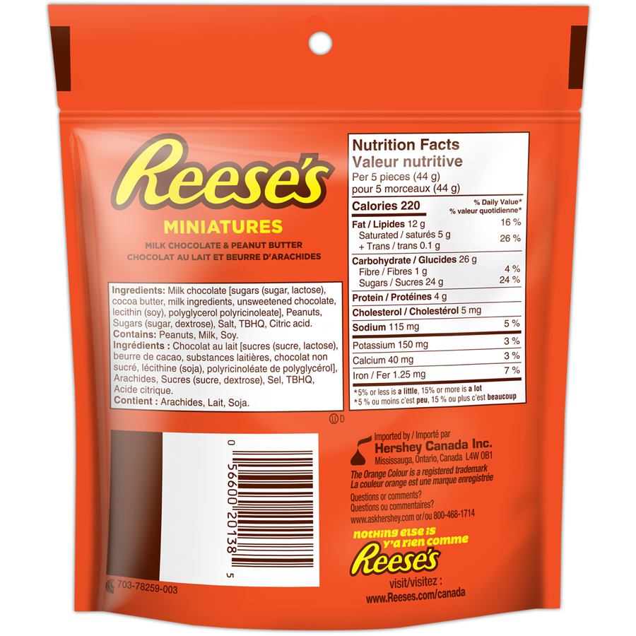 Reese's Miniatures Peanut Butter Cups 230g/8.1oz