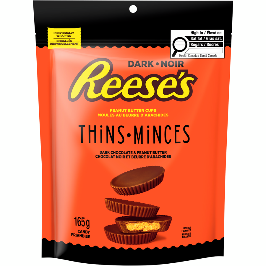 Reese's Peanut Butter Cups Dark Chocolate Thins 165g
