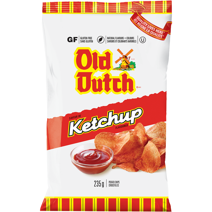 Old Dutch Ketchup Potato Chips 235g