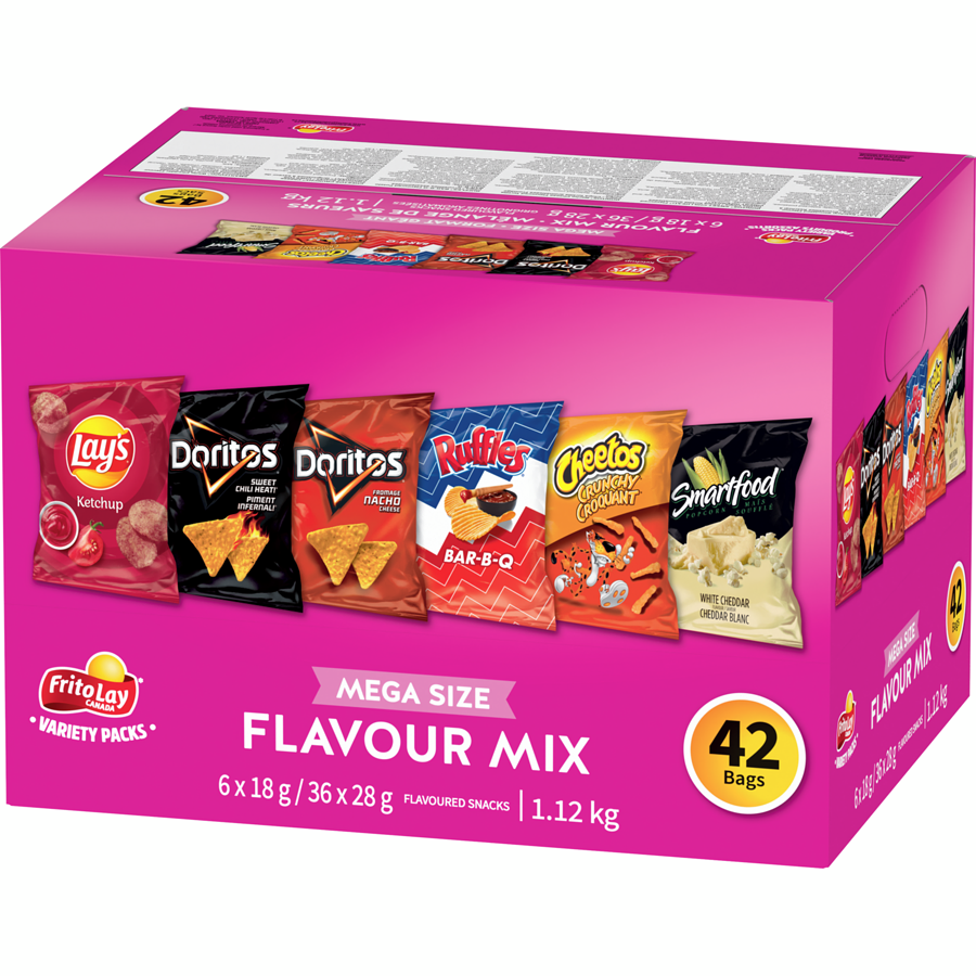 Lays Mega Size Flavour Mix 42 bags