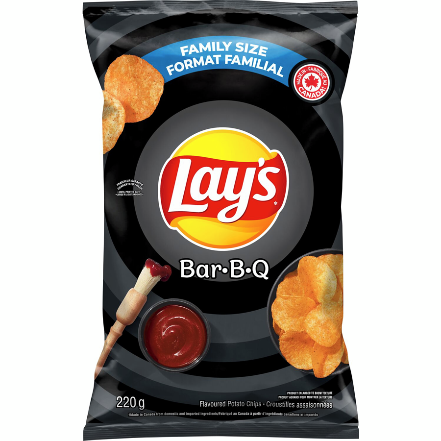 Lays Bar-B-Q Potato Chips 220g
