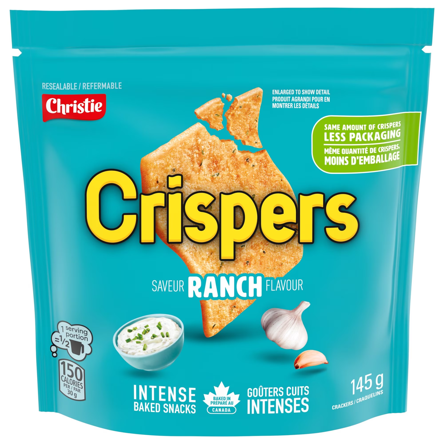 Crispers Ranch Flavor Crackers 145g