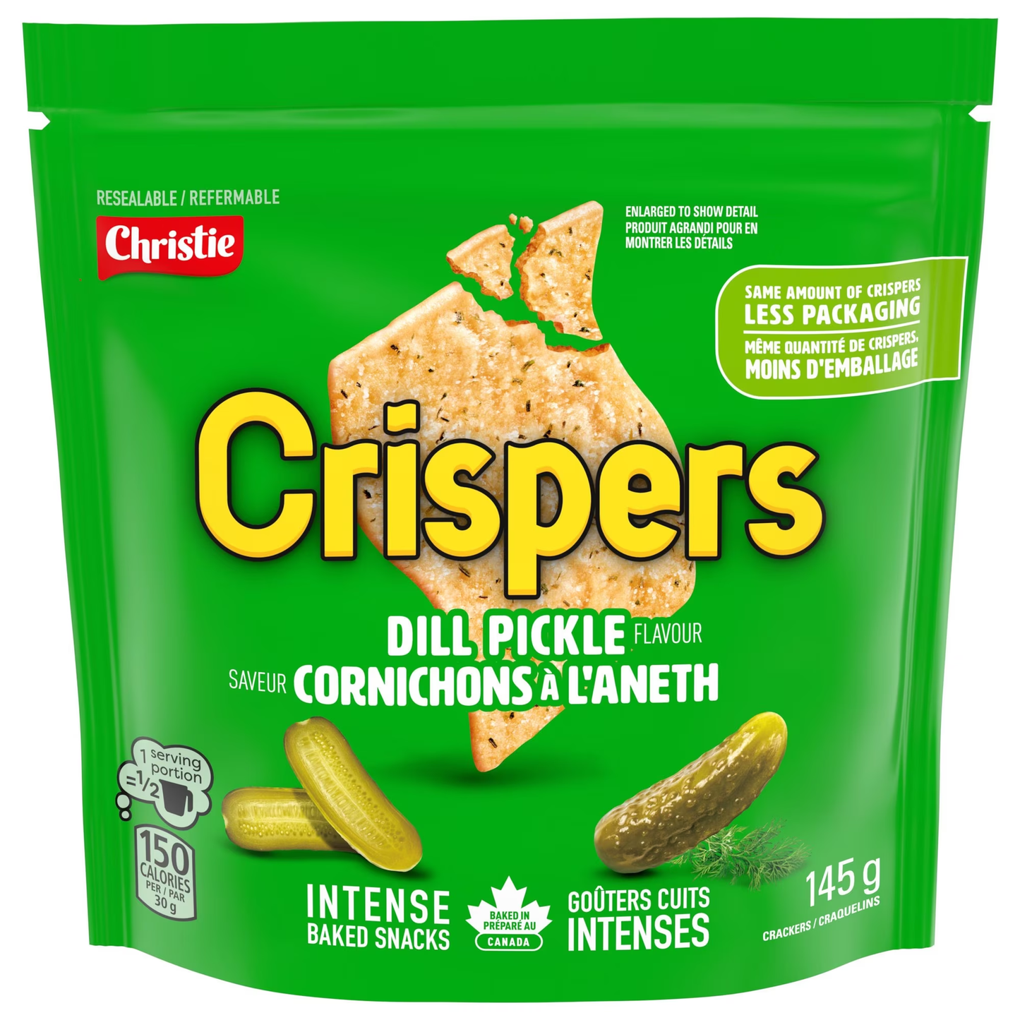 Crispers Dill Pickle Flavor Crackers 145g