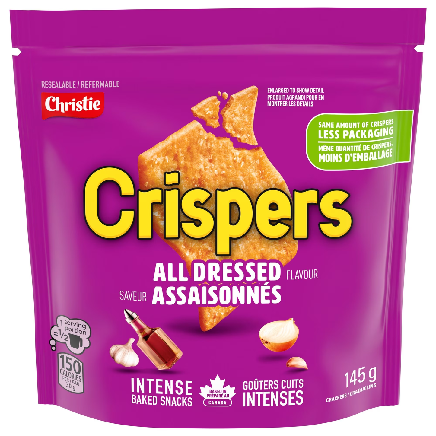 Crispers All Dressed Flavor Crackers 145g