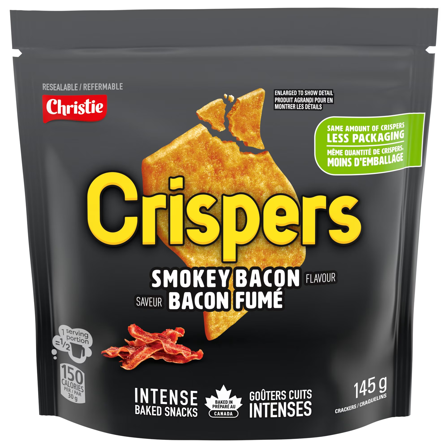 Crispers Smokey Bacon Flavor Crackers 145g