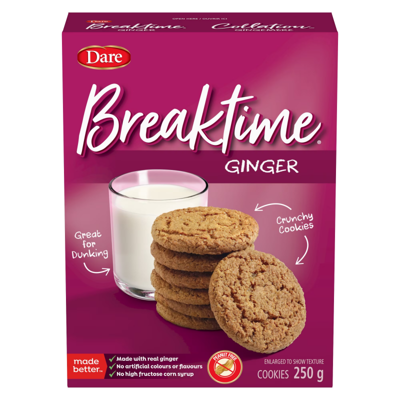 Breaktime Ginger Crunchy Cookies 250g