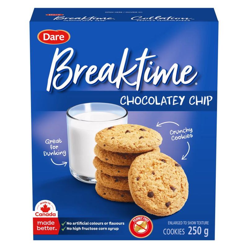 Breaktime Chocolatey Chip Crunchy Cookies 250g