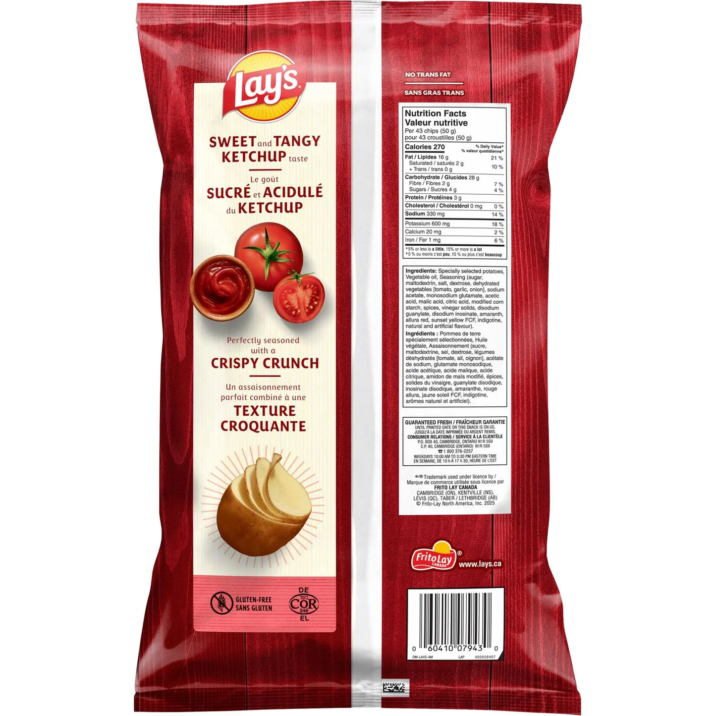 Lays Potato Chips Family Size (Ketchup)