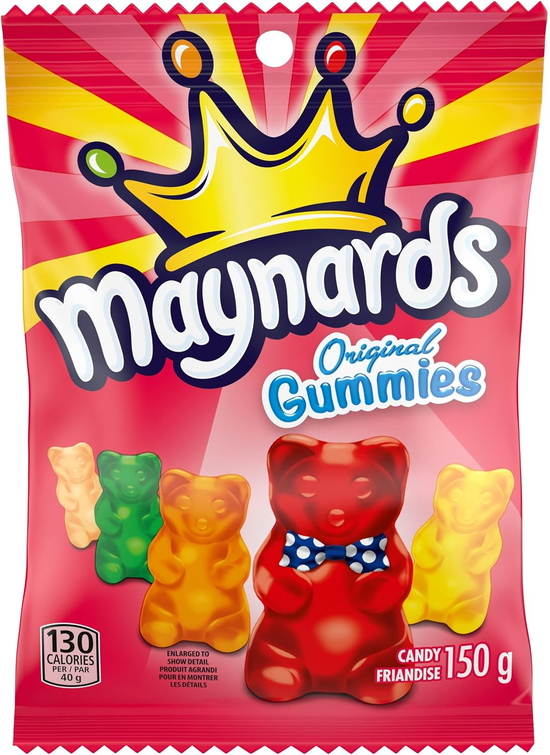 Original Fruit Gummies 150g Assorted Chewy Candy Bag