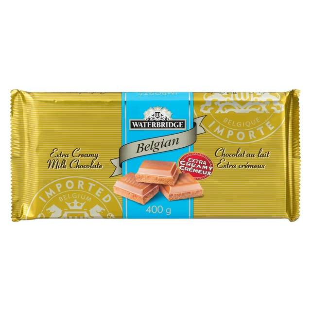 Waterbridge Premium Extra Creamy Milk Chocolate Bar 400g