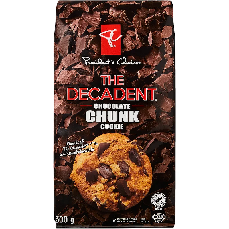 President’s Choice The Decadent Chocolate Chunk Cookie 300g