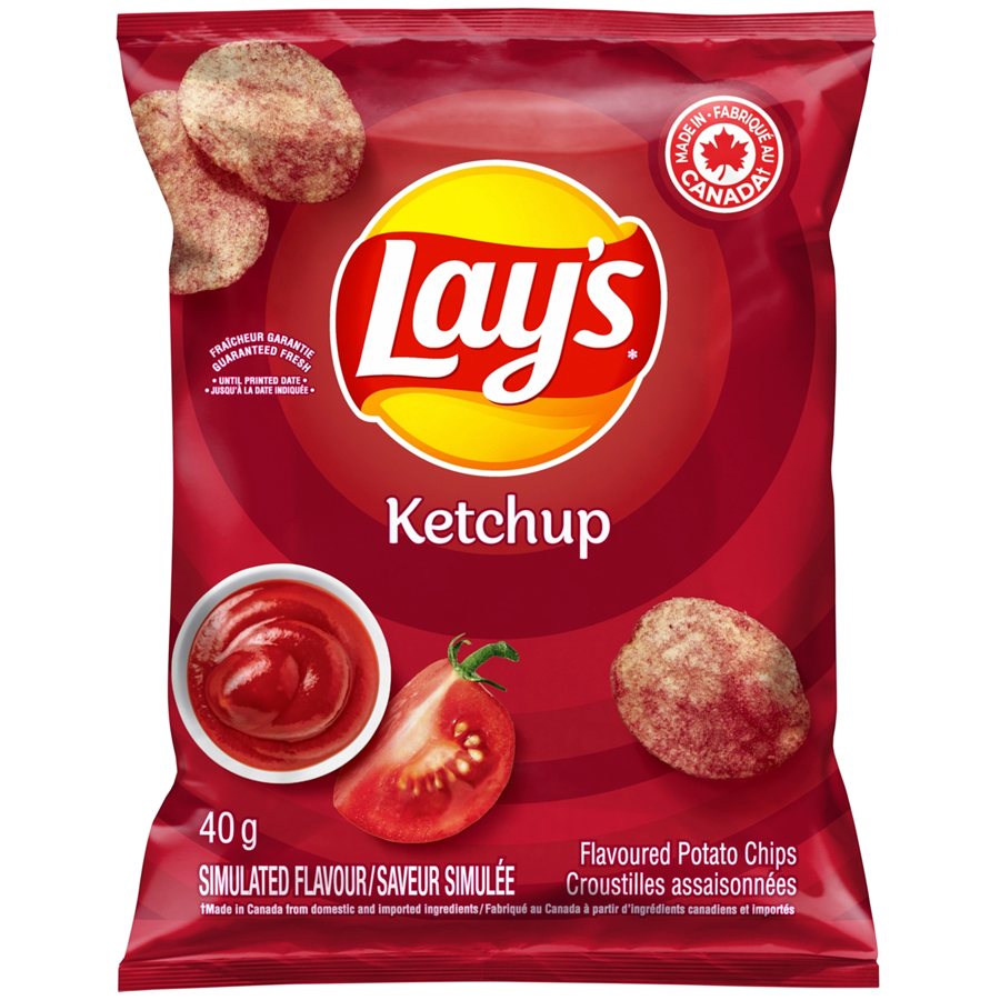 Lays Ketchup Potato Chips Minis 40g x 20ct