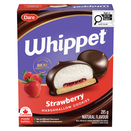 Dare Whippet Strawberry Marshmallow Cookies 285g