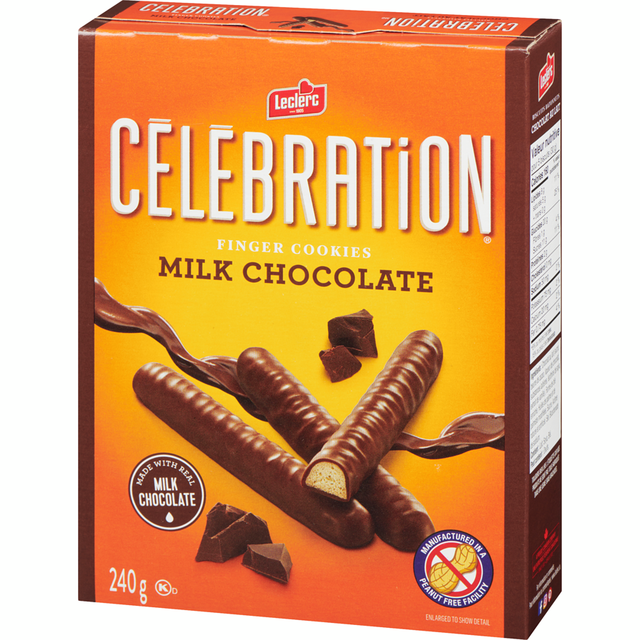 Celebration Milk Chocolate Finger Cookies