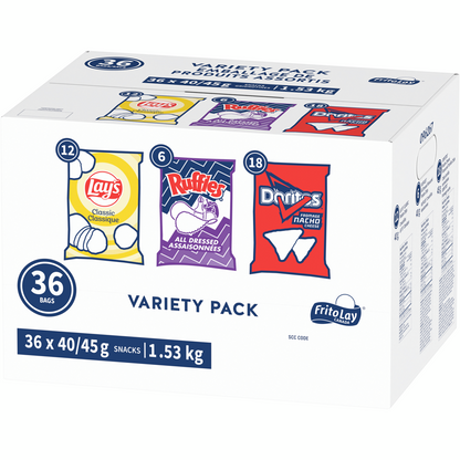 Lays Minis Variety Pack 40g/45g x 36ct