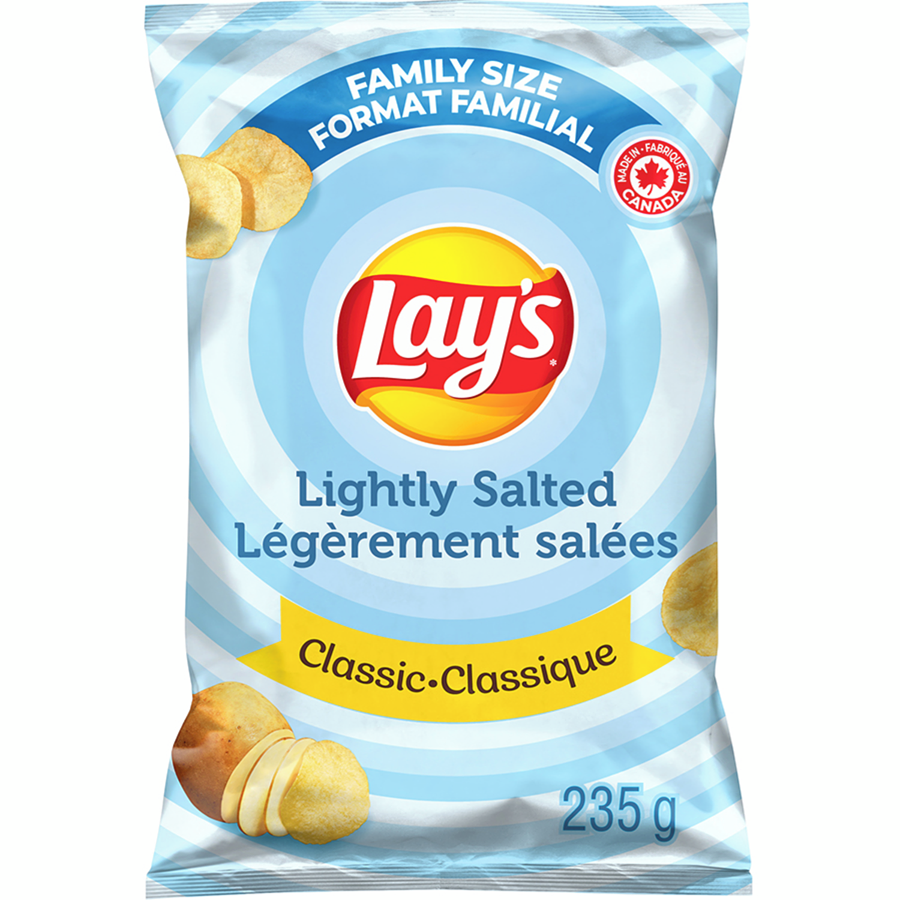 Lays Potato Chips Family Size (Lightly Salted)