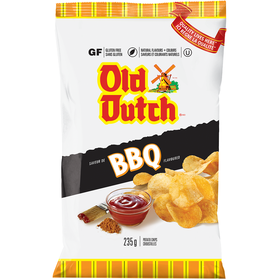 Old Dutch BBQ Potato Chips 235g
