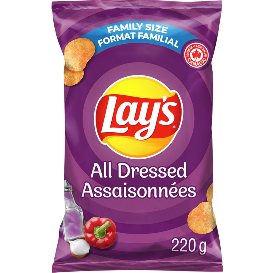 Lays All Dressed Chips Family Size
