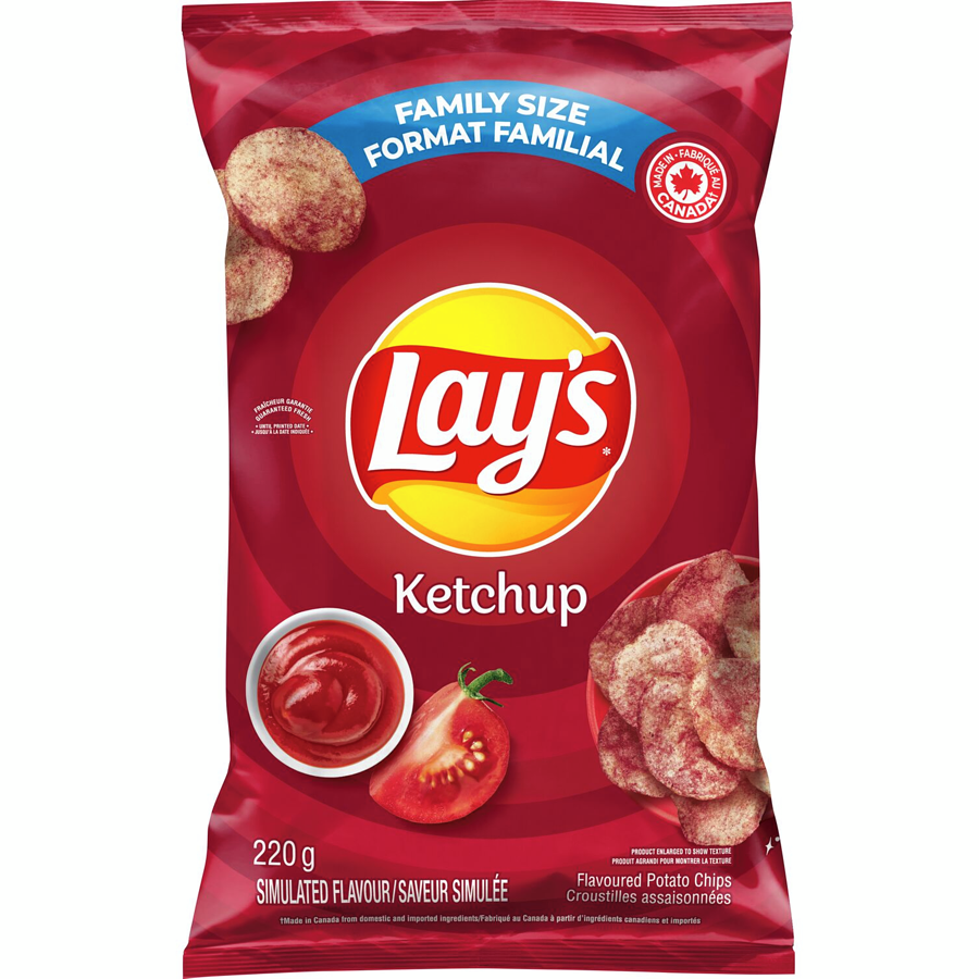 Lays Potato Chips Family Size (Ketchup)