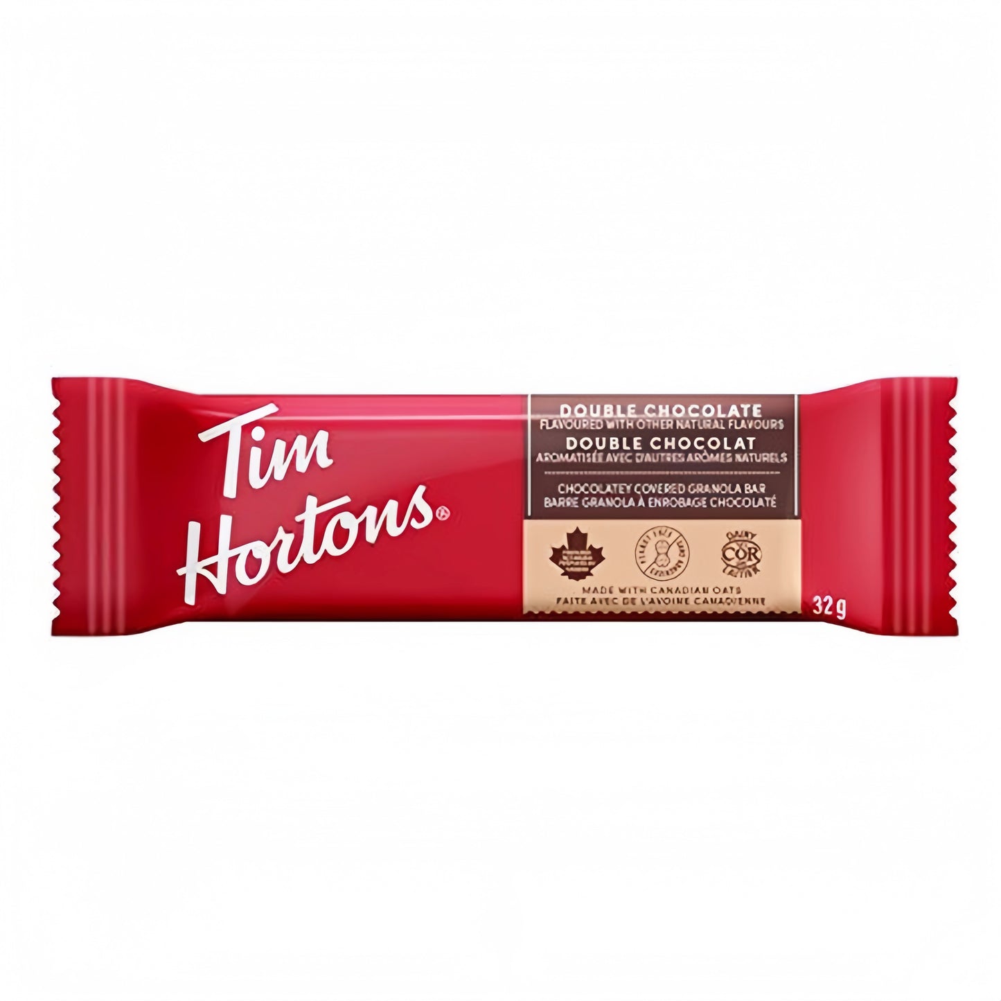 Tim Hortons Double Chocolate Granola Bars 5 Bars – Chocolate Covered Granola, Rich Flavor