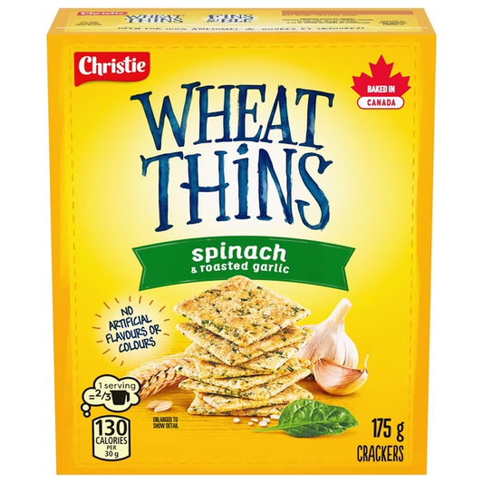 Wheat Thins Spinach and Roasted Garlic Crackers 175g
