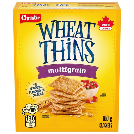Wheat Thins Multigrain Crackers 180g crispy multigrain wheat crackers