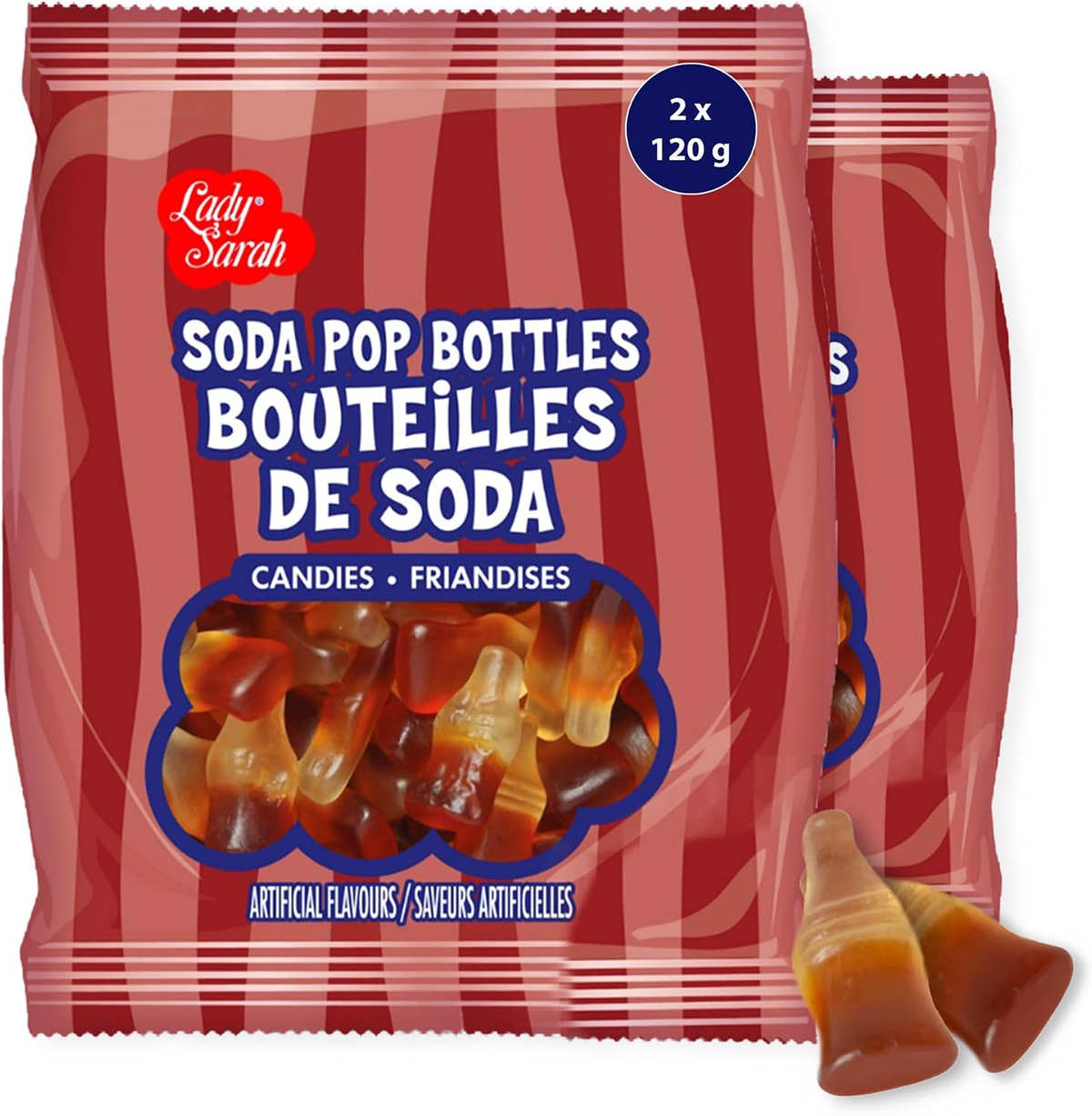 Soda Pop Bottle Gummy Candy 240g Two-Bag Pack