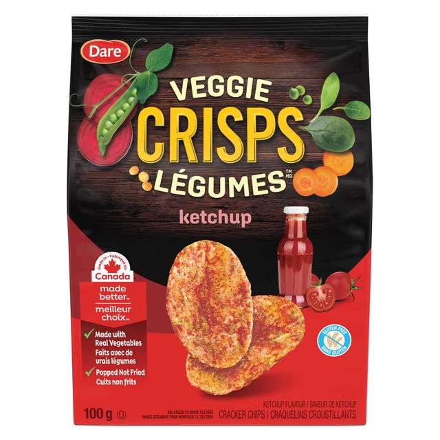 Dare Veggie Crisps Ketchup 100g made with real vegetables