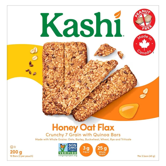 Kashi Seven Grain Honey Oat Flax with Quinoa Bars 200g 10 bars