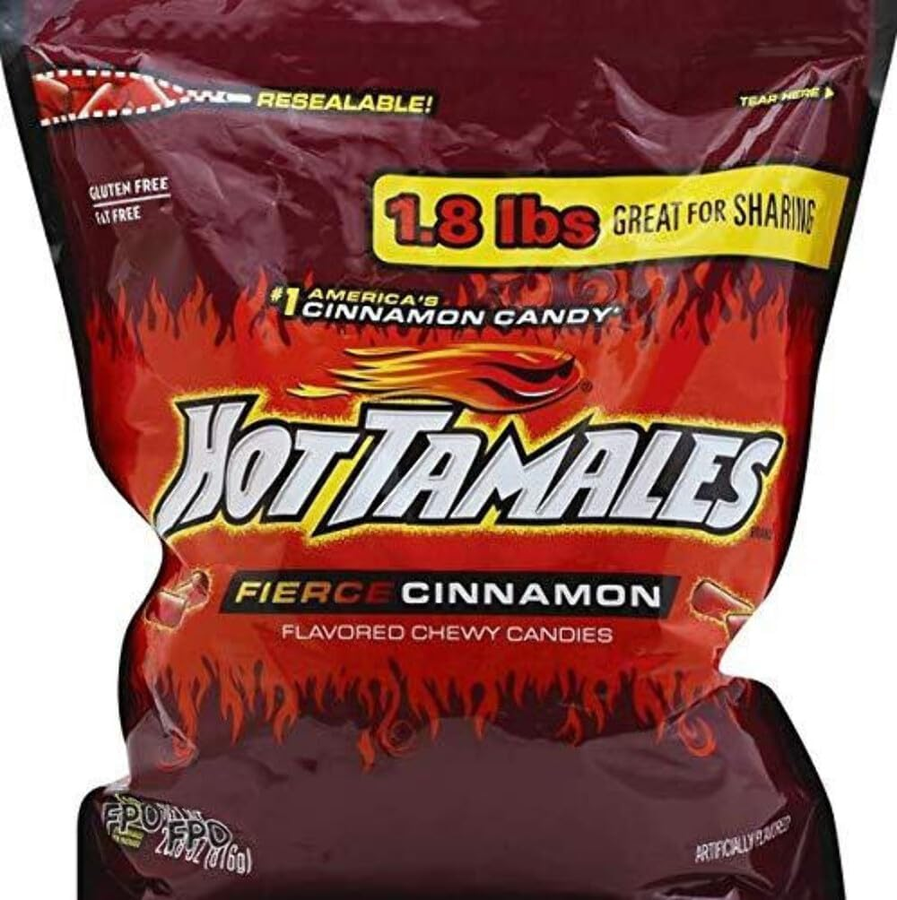 Fierce Cinnamon Chewy Candy 1.8 lb Resealable Bag