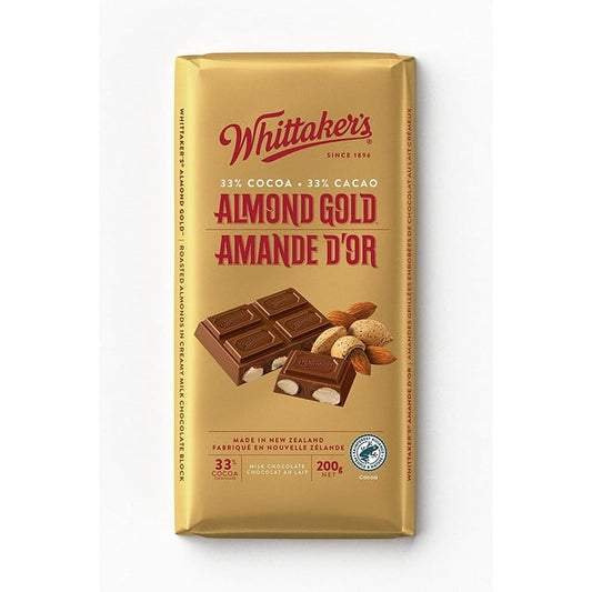 Whittaker's Almond Gold Block 200g
