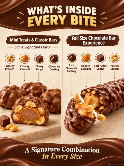 OH HENRY! Chocolate Candy Bars, Peanut Caramel Fudge, 8.18 OZ,4×58g full size chocolate bars with peanuts,caramel & fudge. Individually wrapped for convenient storage and classic snacking