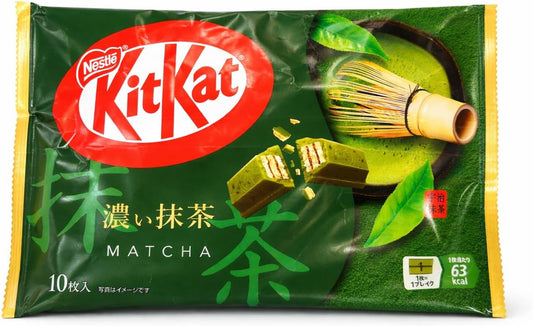 KitKat Mini Uji Matcha Green Tea Chocolate Wafer Bars (10 Pieces)