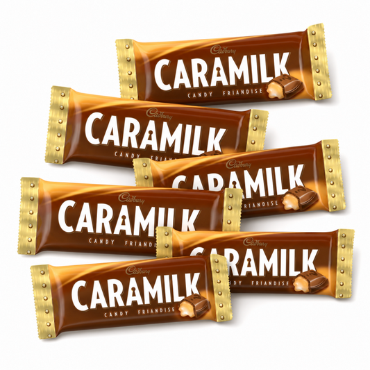 Cadbury Caramilk Chocolatey Candy 50g Single Bar – Smooth Milk Chocolate with Soft Flowing Caramel, Classic Mysterious Recipe