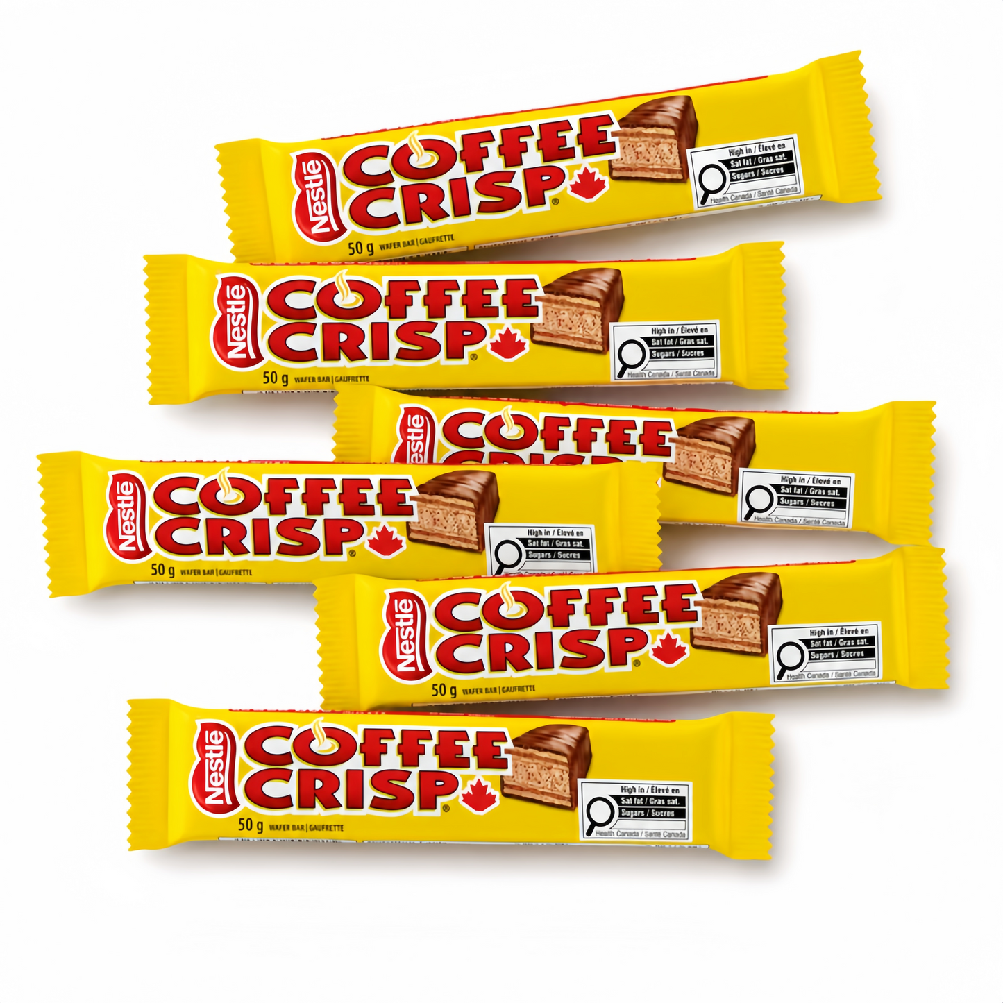 Nestlé Coffee Crisp Chocolate Bar 50g – Crispy Wafer & Coffee Cream
