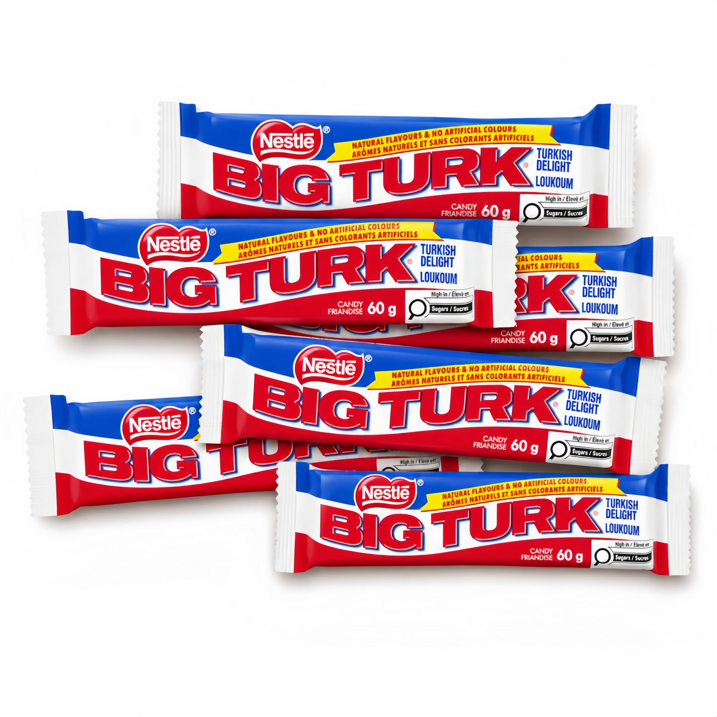 Big Turk Turkish Delight Chocolate Bars 60g each