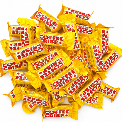Coffee Crisp Mini Chocolate Bars, 25ct Snack Size, Individually Wrapped