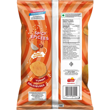 Lay’s Hot 'n' Sweet Chili Ridged Potato Chips 200g – Sweet Heat Crunch