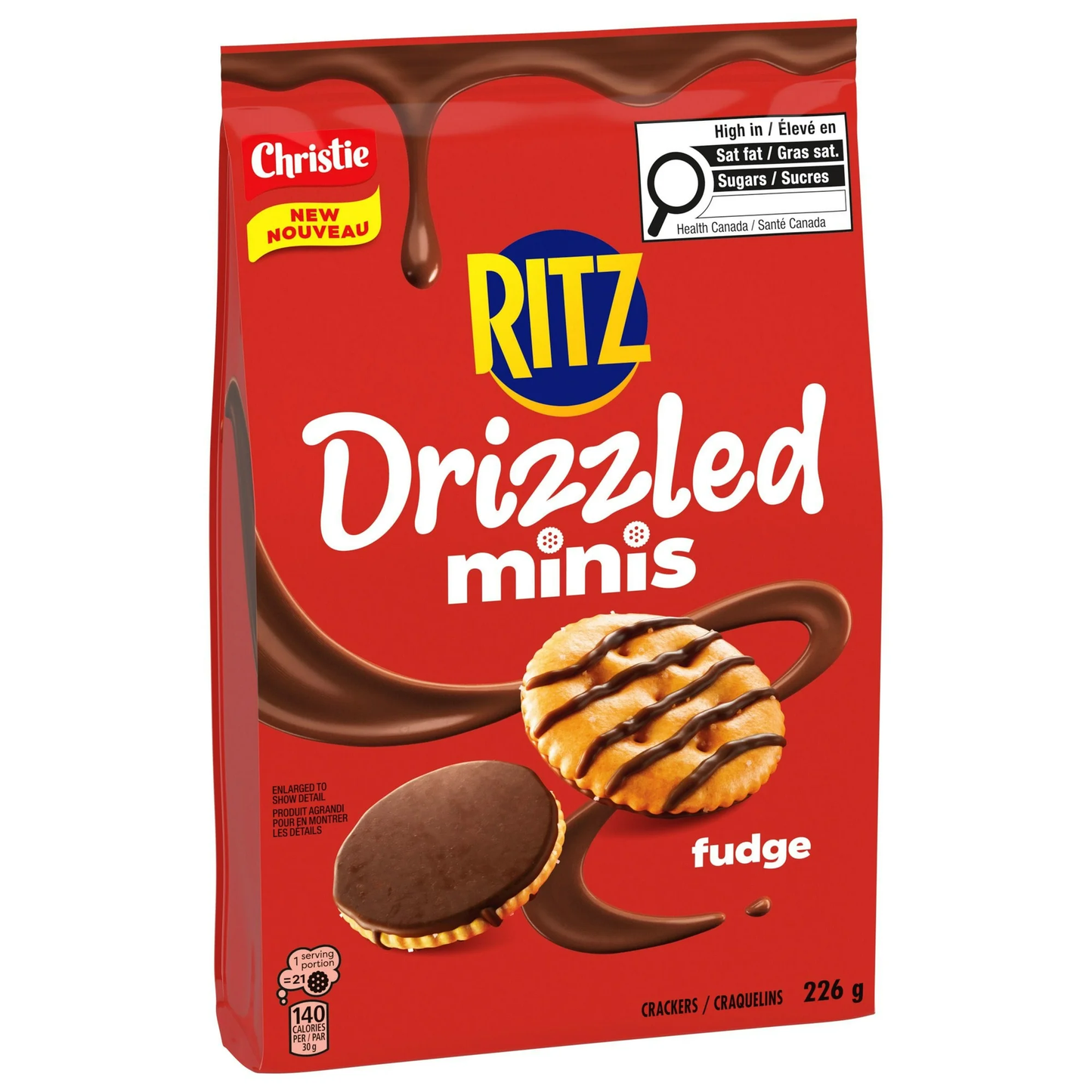 RITZ Drizzled Minis Fudge Crackers