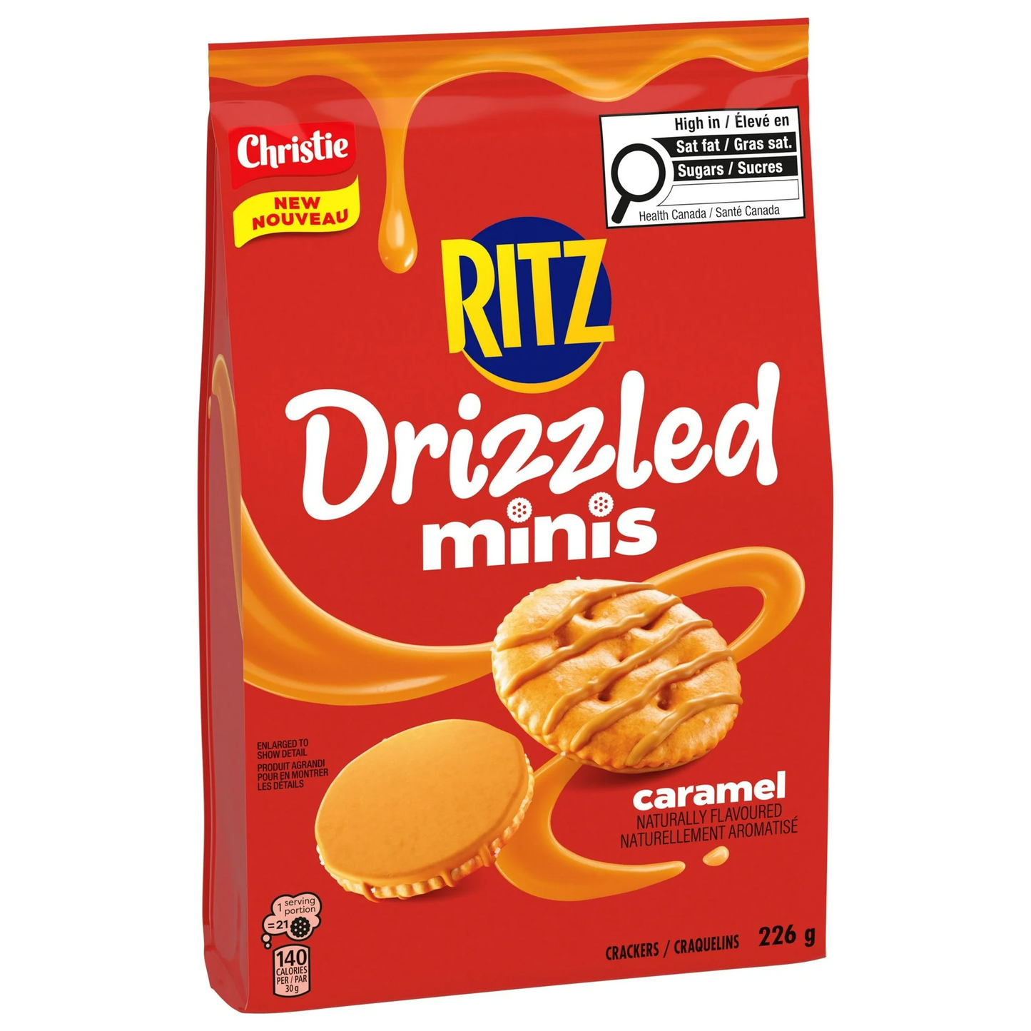 RITZ Drizzled Minis Caramel Crackers