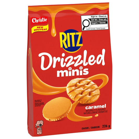 RITZ Drizzled Minis Caramel Crackers