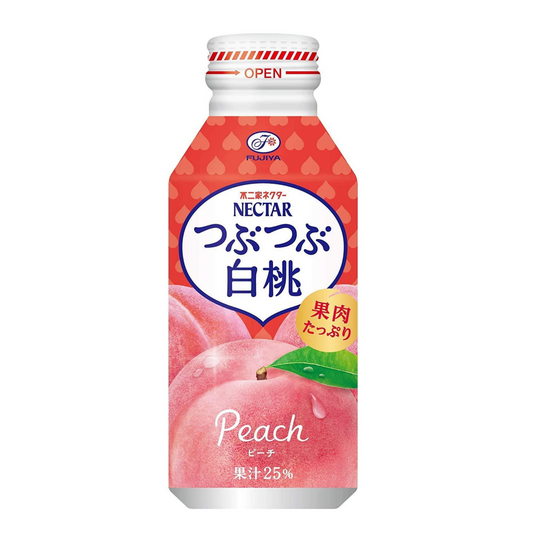 Fujiya Crushed White Peach Nectar Drink 380g