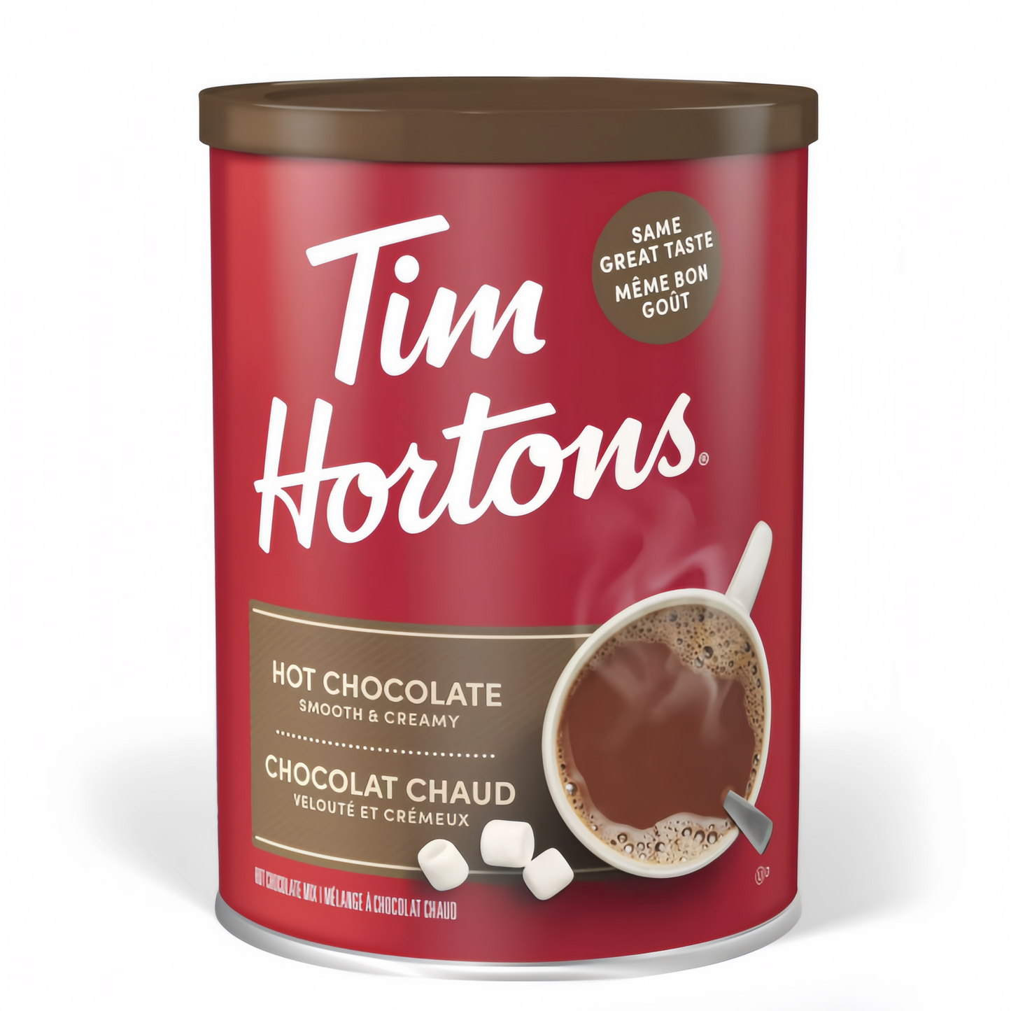 Tim Hortons Classic Hot Chocolate Mix 500g – Original Flavour, Natural Flavours, Shelf-Stable – Large Family Size for Home & Office