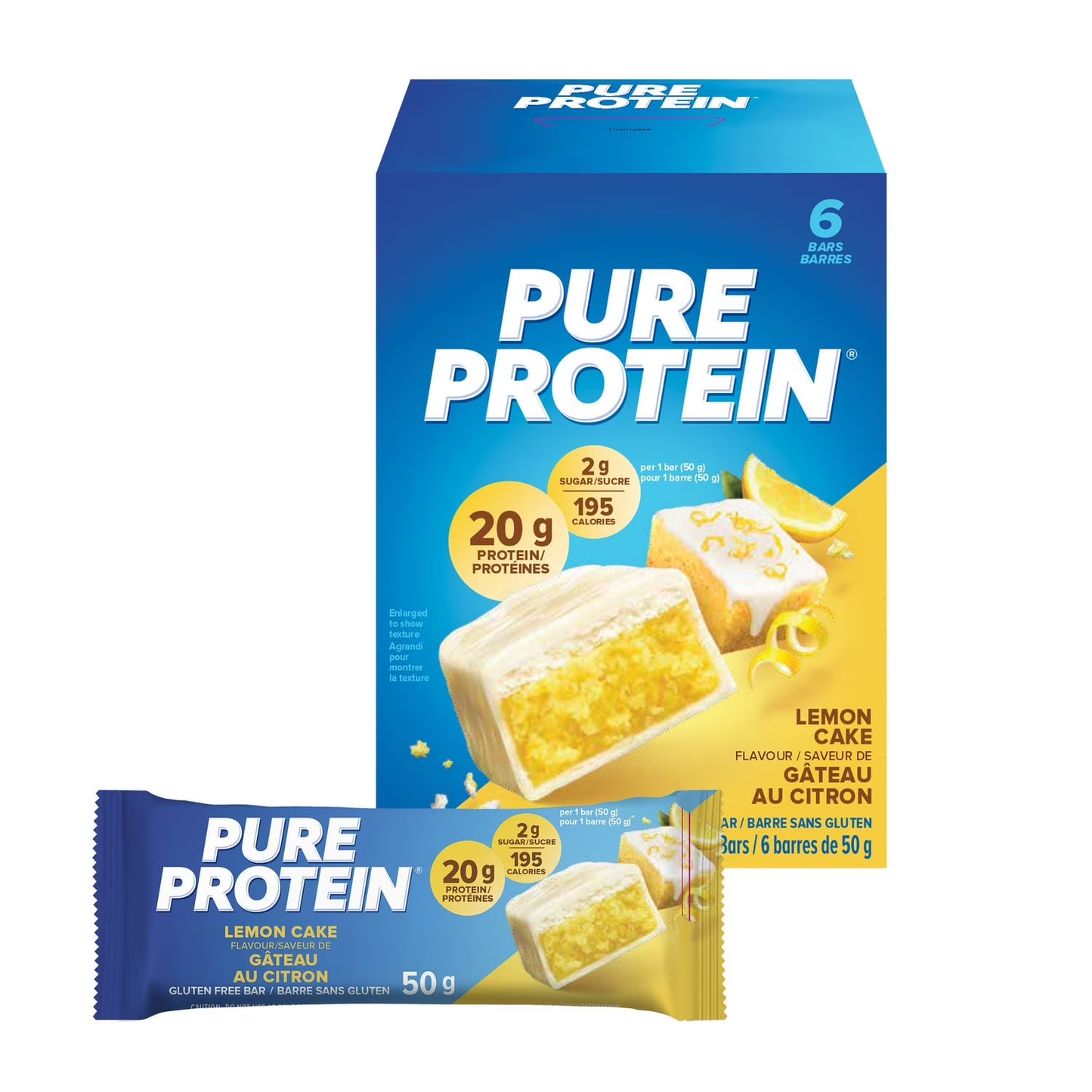 Pure Protein Lemon Cake Bars 6ct x 50 g