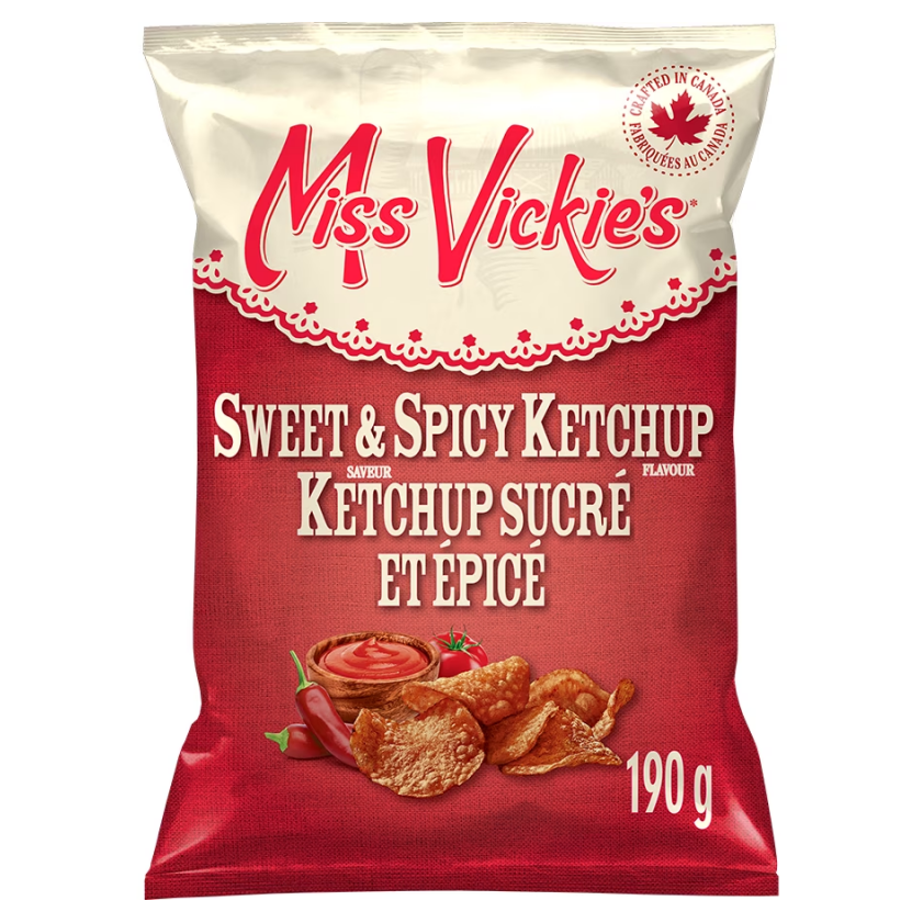 Miss Vickie's Kettle Cooked Potato Chips 190g (Sweet & Spicy Ketchup)