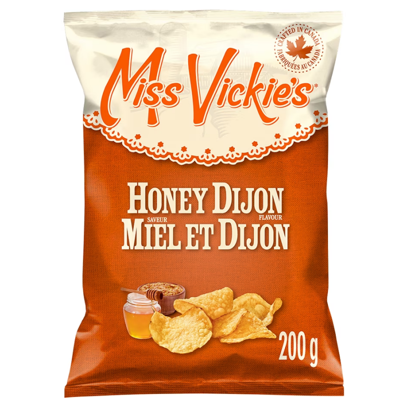 Miss Vickie's Kettle Cooked Potato Chips 200g (Honey Dijon)