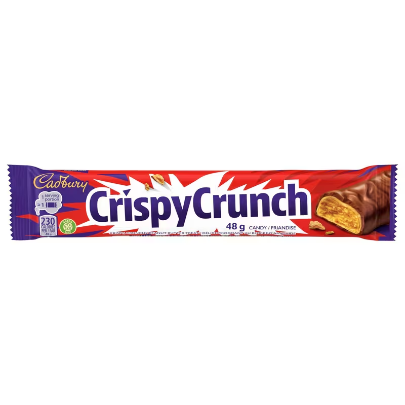 Crispy Crunch Chocolatey Candy Bars Full Size 48g each